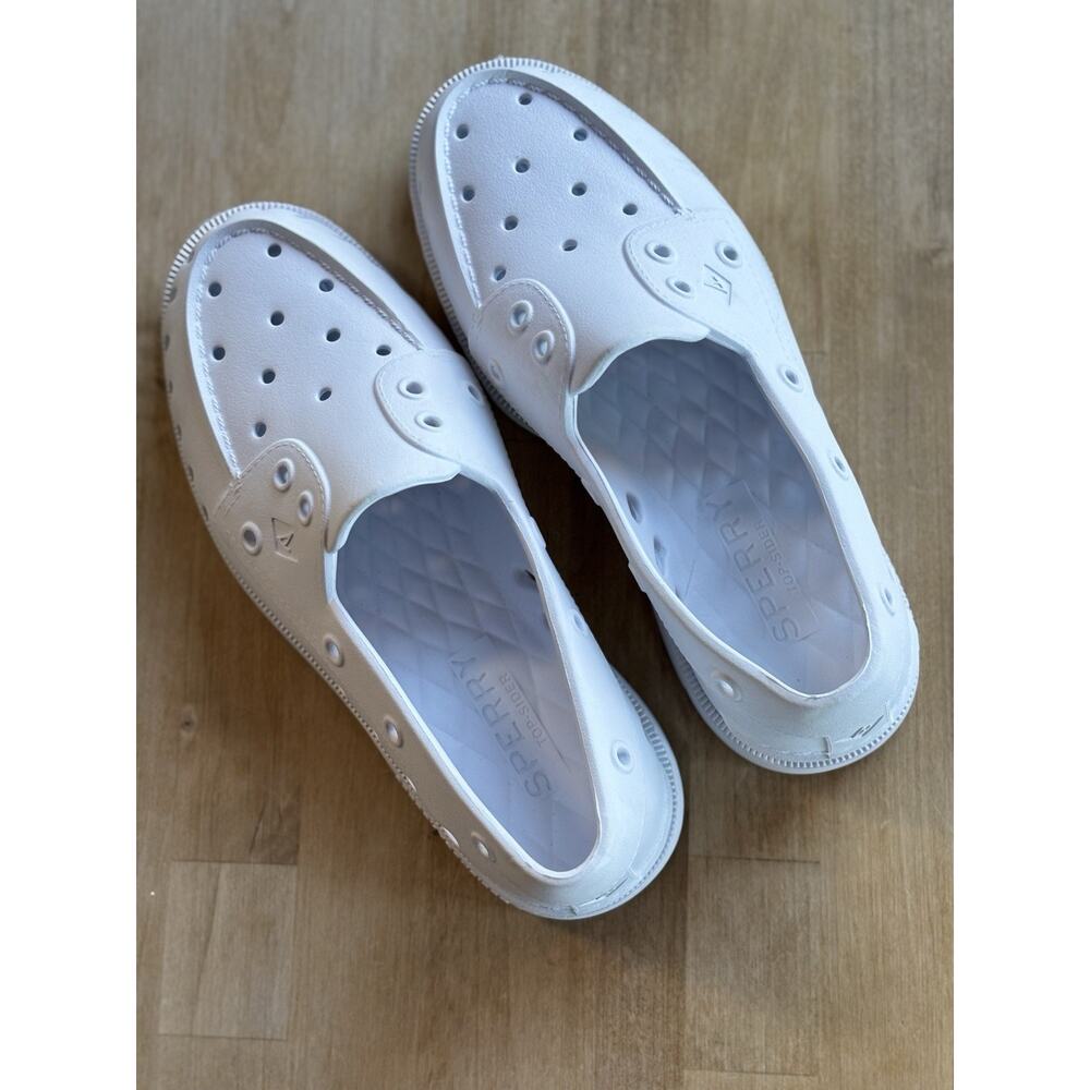 Sperry Top-Sider Float Boat Shoe Foam Slip-On Loafer White Women's Size 7 EUC - Picture 10 of 10